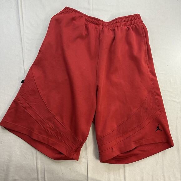 Jordan Shorts Sweat shorts Mens XL Red Logo Athletic Gym Shorts *Read* - Picture 1 of 10